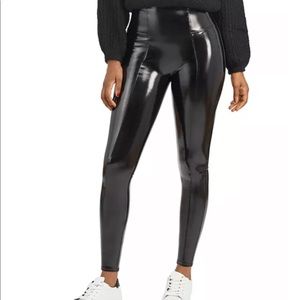 Spanx patent faux leather leggings - NBW -